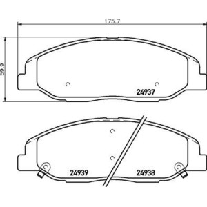 BREMBO P 09 016 Pastillas de freno delantero para Cadillac CTS STS