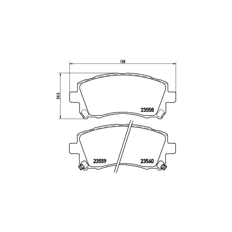 BREMBO P 78 010X Brake Pads Set Front for Legacy Impreza Forester Outback Grandis