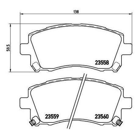 BREMBO P 78 010X Plaquettes de frein avant pour Legacy Impreza Forester Outback Grandis