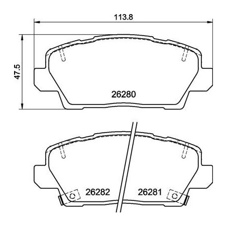 BREMBO P 30 125 Klocki hamulcowe przód dla Kia Picanto