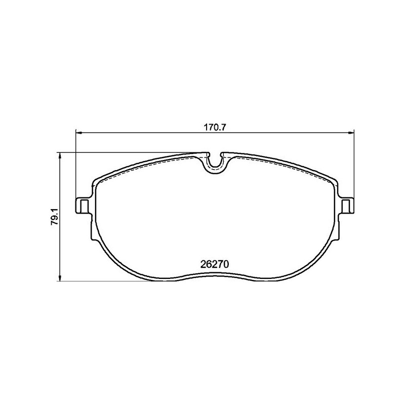 BREMBO P 85 188 Brake Pads Set Front for Transporter Multivan California