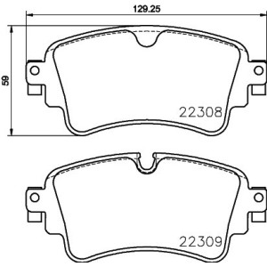 BREMBO P 85 154X Pastillas de freno trasero para A4 A5 A6 Q5 Q7 A8 A7 Touareg