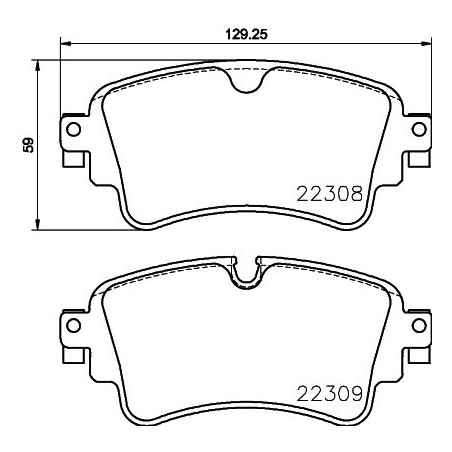 BREMBO P 85 154X Brzdové platničky zadné pre A4 A5 A6 Q5 Q7 A8 A7 Touareg