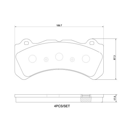 BREMBO P 86 034 Plaquettes de frein avant pour Volvo S60 V60