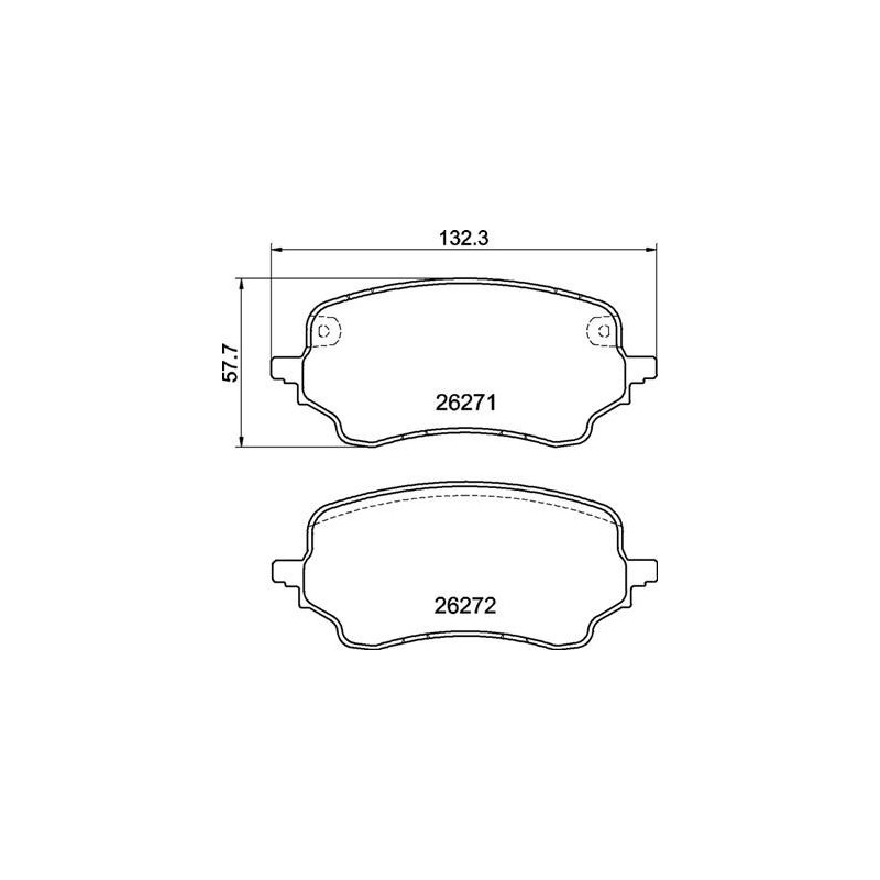 BREMBO P 24 236 Brzdové platničky predné pre Ford Puma