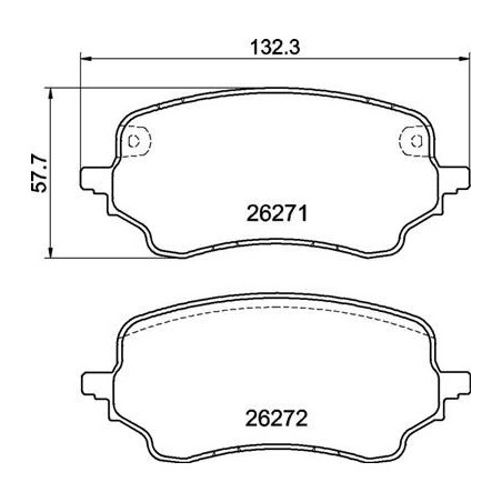BREMBO P 24 236 Bremsbeläge Vorne für Ford Puma