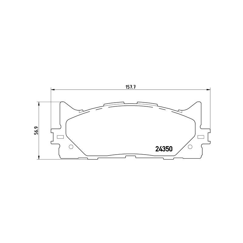 BREMBO P 83 117X Brake Pads Set Front for Camry ES Avalon Aurion