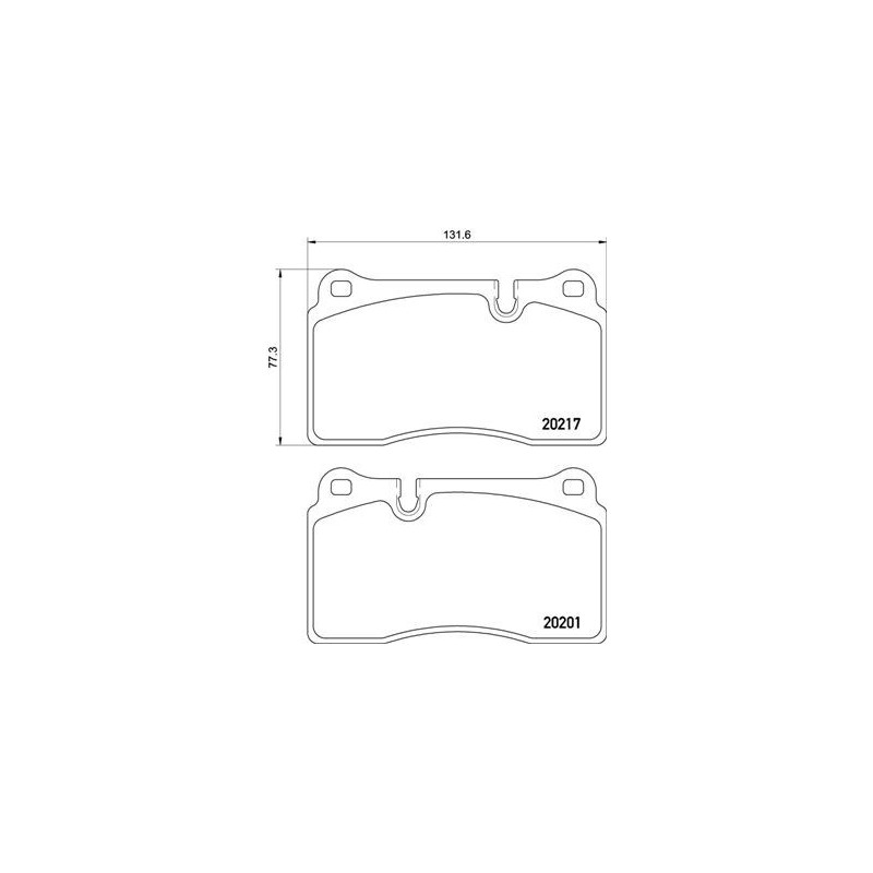 BREMBO P 02 002 Brake Pads Set Front for Aston Martin Vantage DB9
