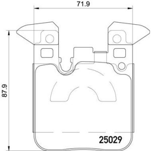 BREMBO P 06 087 Brzdové platničky zadné pre BMW 3 4 1 2