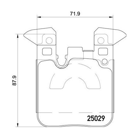 BREMBO P 06 087 Brake Pads Set Rear for BMW 3 4 1 2