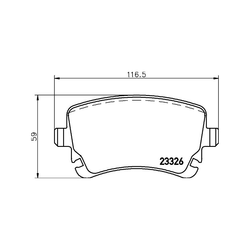 BREMBO P 85 143 Bremsbeläge Hinten für Continental A6