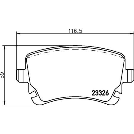 BREMBO P 85 143 Brzdové platničky zadné pre Continental A6