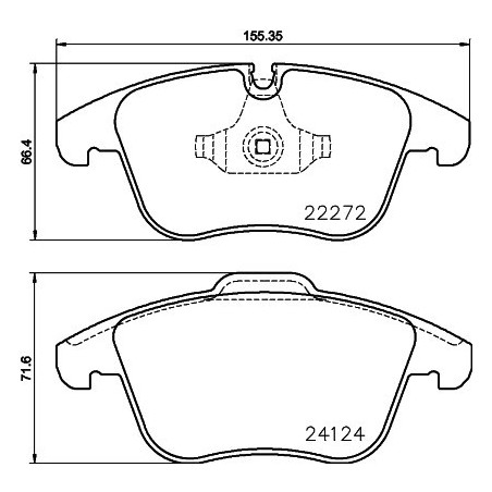 BREMBO P 36 030 Brake Pads Set Front for XF XE XJ S-Type