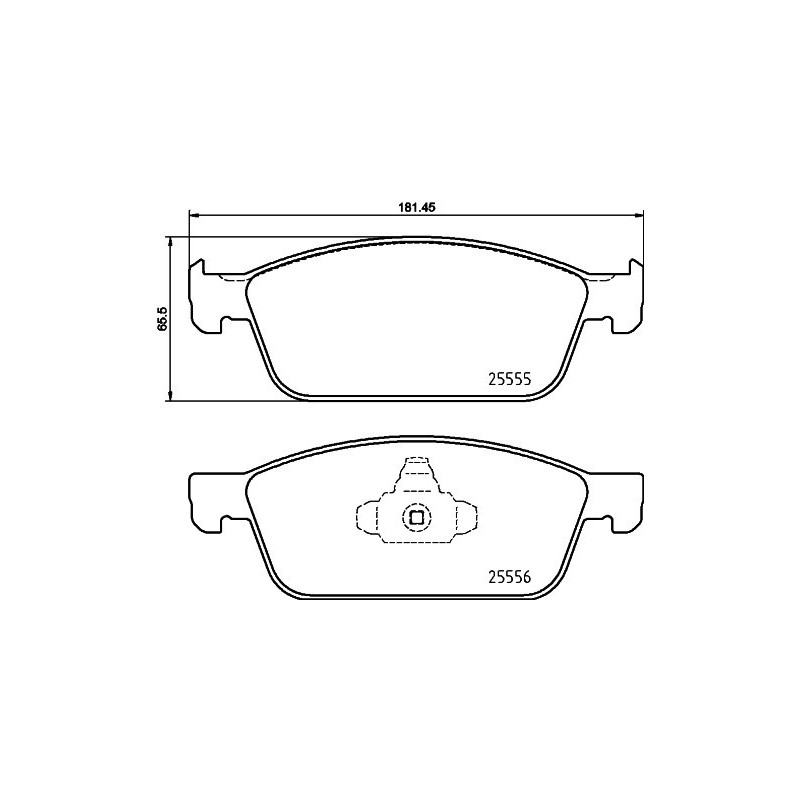 BREMBO P 24 199 Brake Pads Set Front for Ford Transit Kuga