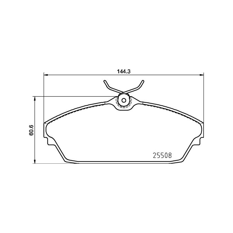 BREMBO P 82 003 Klocki hamulcowe przód dla