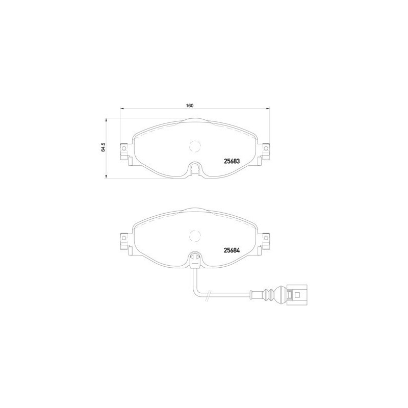 BREMBO P 85 126X Brake Pads Set Front for A3 Leon Octavia Superb Golf TT Q3 Arteon Kodiaq Q2 Ateca