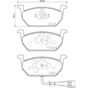 BREMBO P 85 137X Brzdové platničky predné pre Leon Golf Octavia A3