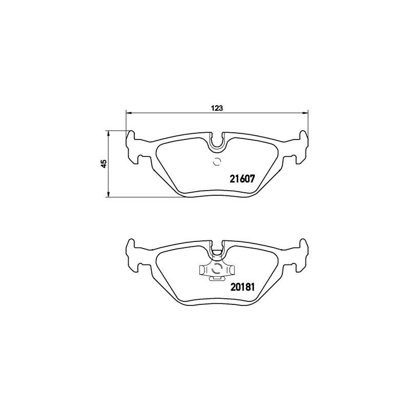 BREMBO P 06 013 Brake Pads Set Rear for 3 Z3 Z4 MF3 Z1