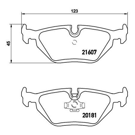 BREMBO P 06 013 Brzdové platničky zadné pre 3 Z3 Z4 MF3 Z1
