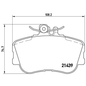 BREMBO P 06 017 Brzdové platničky predné pre Mercedes C