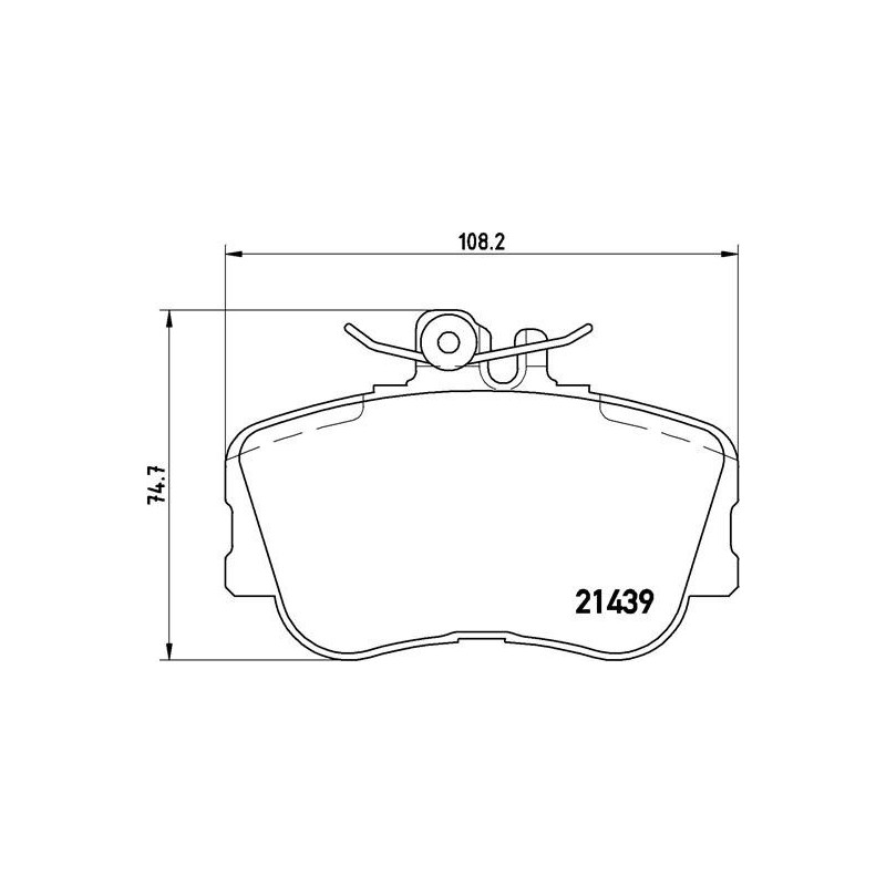 BREMBO P 06 017 Pastillas de freno delantero para Mercedes C