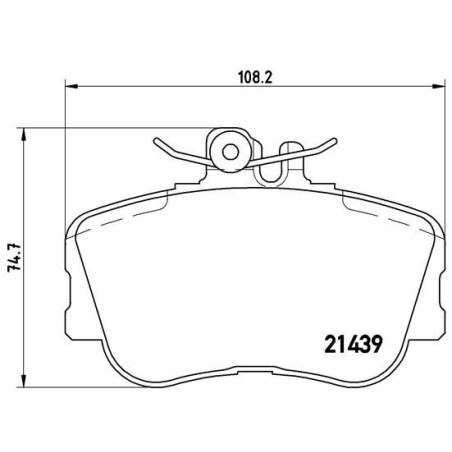 BREMBO P 06 017 Plaquettes de frein avant pour Mercedes C