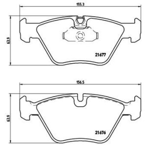 BREMBO P 06 022 Klocki hamulcowe przód dla BMW 5