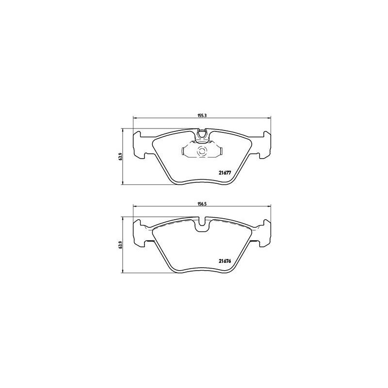 BREMBO P 06 022 Brake Pads Set Front for BMW 5