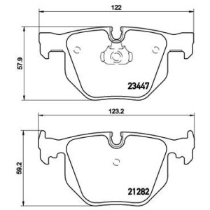 BREMBO P 06 029 Pastiglie freno posteriore per BMW 7