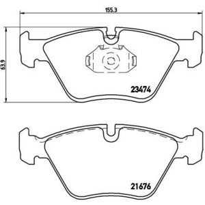 BREMBO P 06 042 Klocki hamulcowe przód dla 3 Z3 5 MF3 Z4