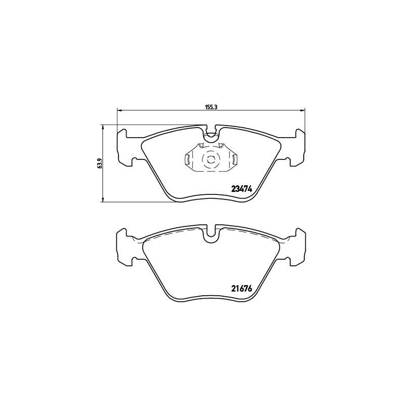 BREMBO P 06 042 Brzdové platničky predné pre 3 Z3 5 MF3 Z4