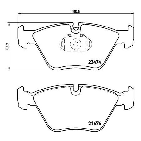 BREMBO P 06 042 Bremsbeläge Vorne für 3 Z3 5 MF3 Z4