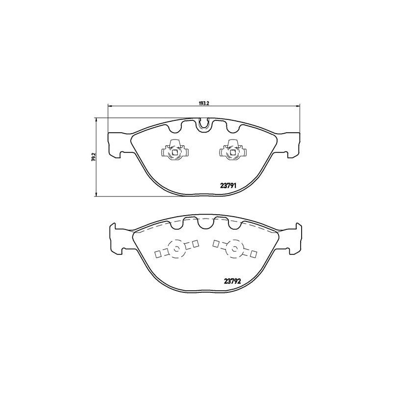 BREMBO P 06 047 Plaquettes de frein avant pour 5 6 7 3 Phantom 1
