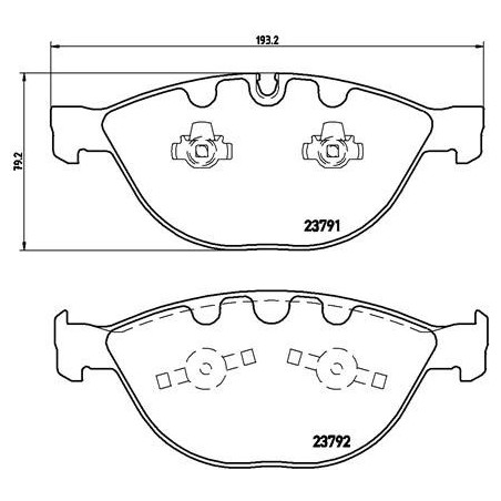BREMBO P 06 047 Plaquettes de frein avant pour 5 6 7 3 Phantom 1