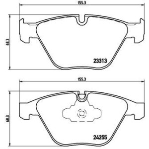 BREMBO P 06 055 Brzdové platničky predné pre BMW 3 X1