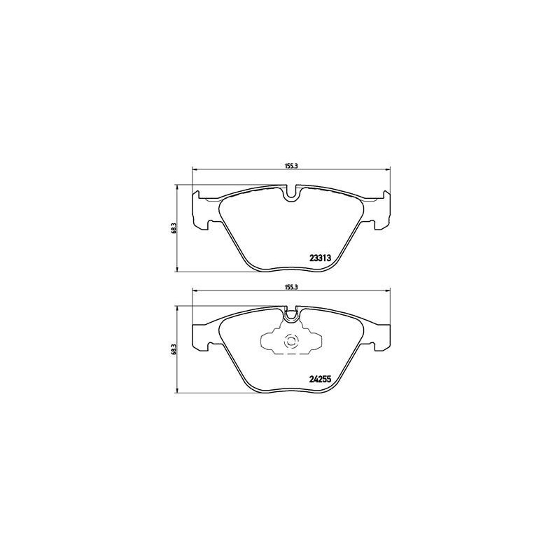 BREMBO P 06 055 Plaquettes de frein avant pour BMW 3 X1