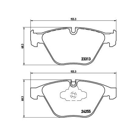 BREMBO P 06 055 Brake Pads Set Front for BMW 3 X1