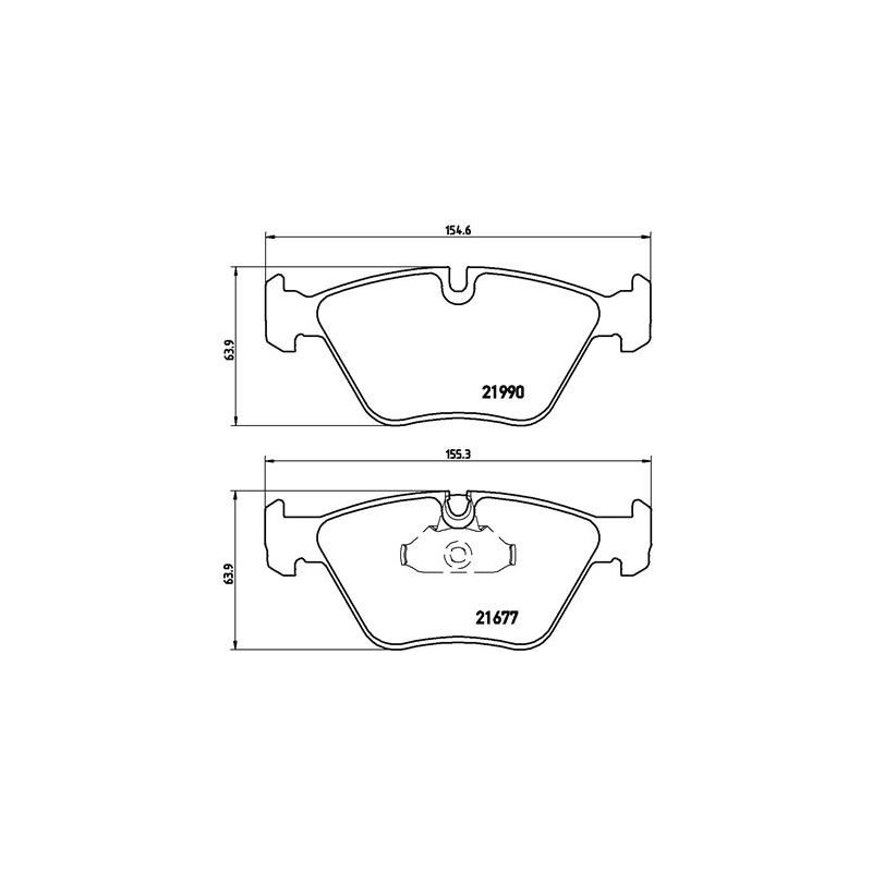BREMBO P 06 065 Klocki hamulcowe przód dla BMW 5