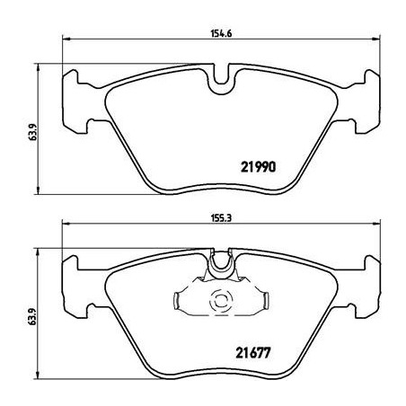 BREMBO P 06 065 Bremsbeläge Vorne für BMW 5