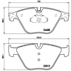 BREMBO P 06 074 Pastiglie freno anteriore per BMW 5 6 7