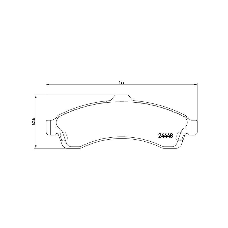 BREMBO P 10 009 Plaquettes de frein avant pour Trailblazer 9-7X Ascender Envoy