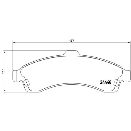 BREMBO P 10 009 Pastiglie freno anteriore per Trailblazer 9-7X Ascender Envoy