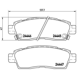 BREMBO P 10 010 Bremsbeläge Hinten für Trailblazer Traverse 9-7X Envoy Acadia Ascender