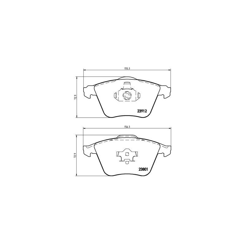 BREMBO P 10 012 Pastillas de freno delantero para Vectra Signum