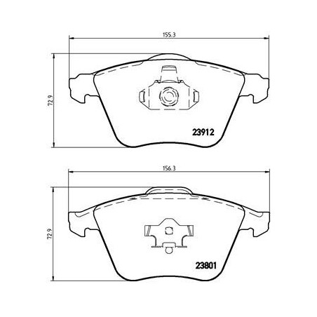 BREMBO P 10 012 Brzdové destičky přední pro Vectra Signum