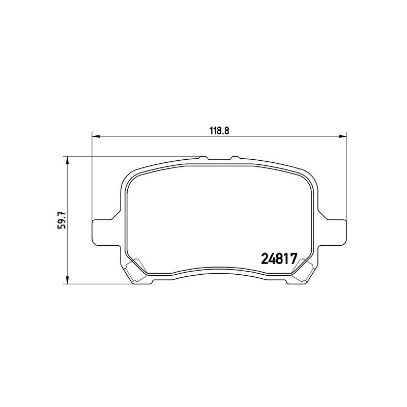BREMBO P 10 014 Bremsbeläge Vorne für Chevrolet HHR