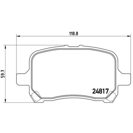 BREMBO P 10 014 Bremsbeläge Vorne für Chevrolet HHR