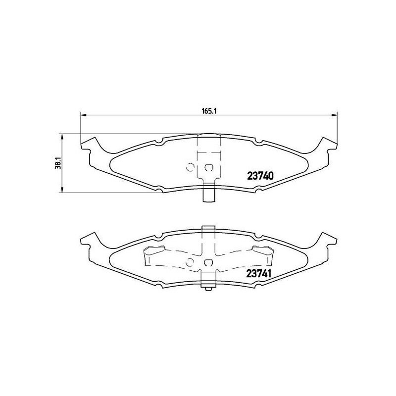 BREMBO P 11 009 Plaquettes de frein avant pour Neon