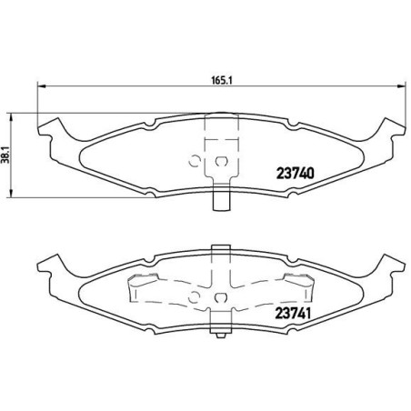 BREMBO P 11 009 Pastillas de freno delantero para Neon