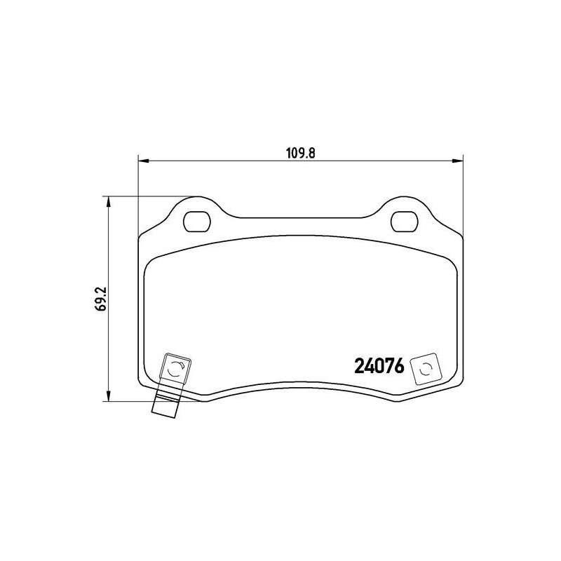 BREMBO P 11 024 Brake Pads Set Rear for 300 Camaro Challenger Charger CTS Genesis Magnum